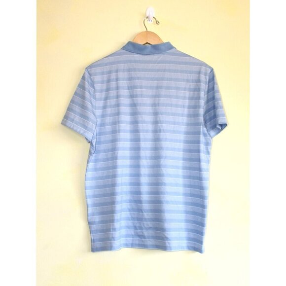 NWT Calvin Klein Allure Blue Striped Men's Polo T Shirt Short Sleeve Size Large - Picture 4 of 10